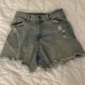 Sincerely Jules Light Blue Distressed Jean Shorts